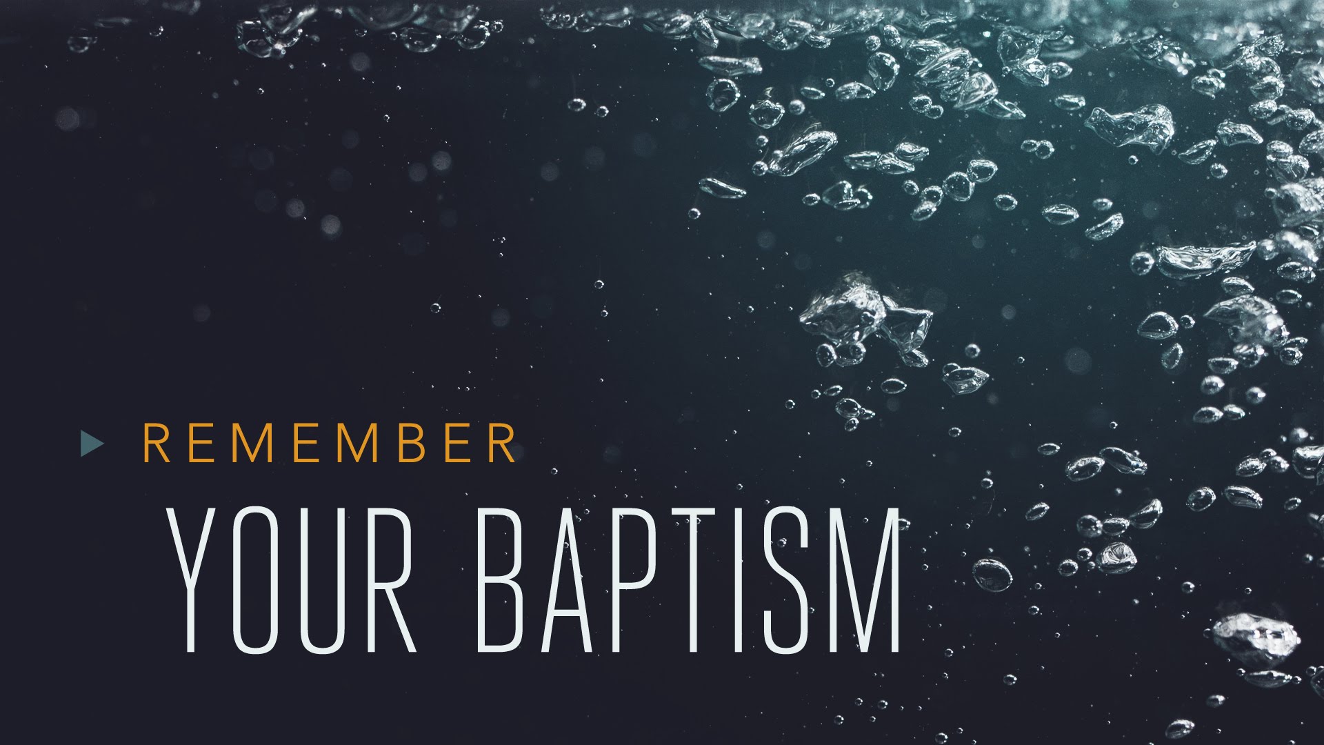 Baptism: Turning Towards Ministry