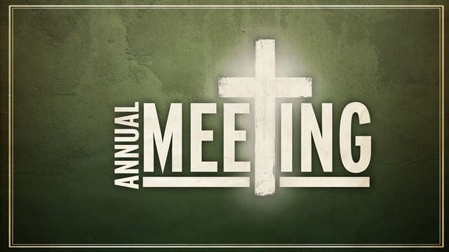 Annual Congregational Meeting Sunday