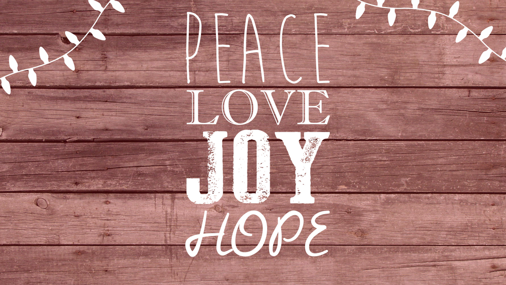 Belonging to Love, Joy, Peace & Hope